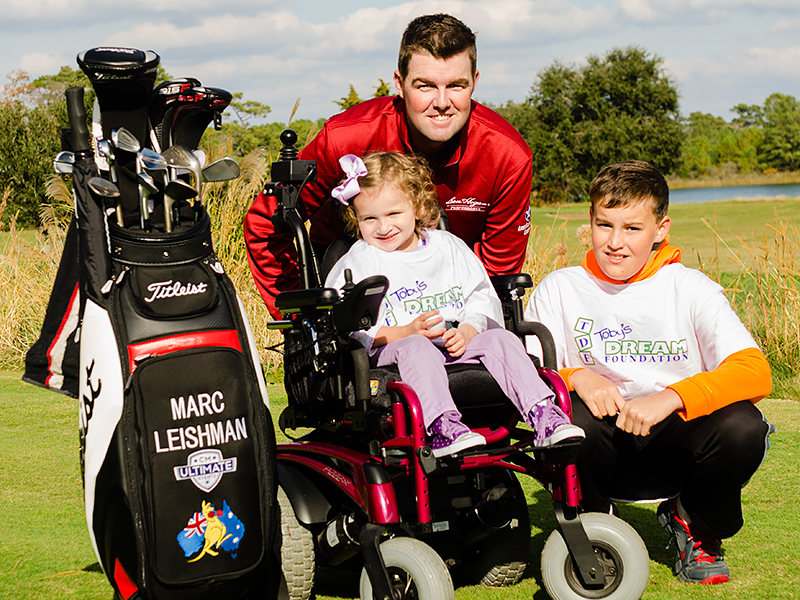 Marc Leishman with Aubree & James