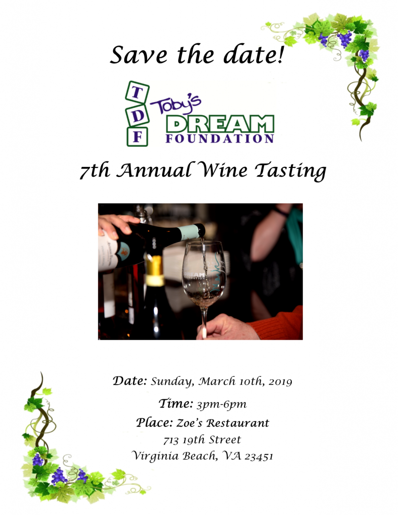 2019 wine tasting save the date